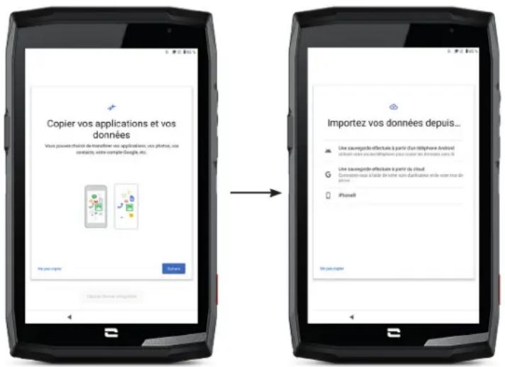 CROSSCALL CORET5 - Transferring data to your new CROSSCALL tablet - 1