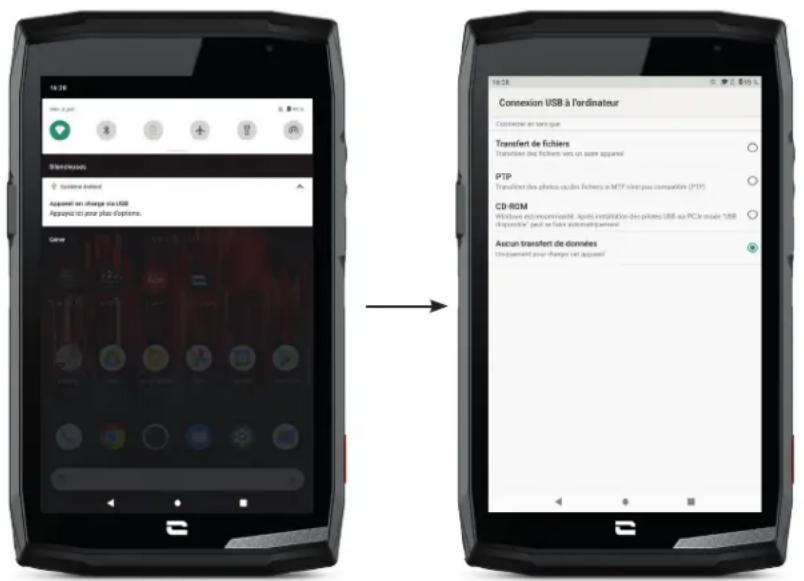 CROSSCALL CORET5 - Transferência de dados entre o seu tablet CROSSCALL e o seu PC - 1