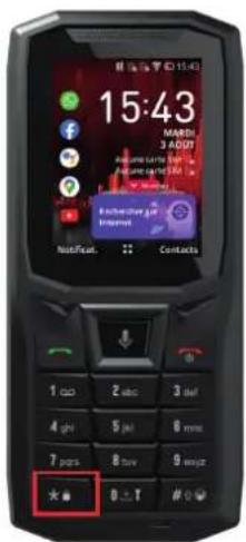 CROSSCALL CoreS4 - Les touches * et # verrouiller votre téléphone - 1
