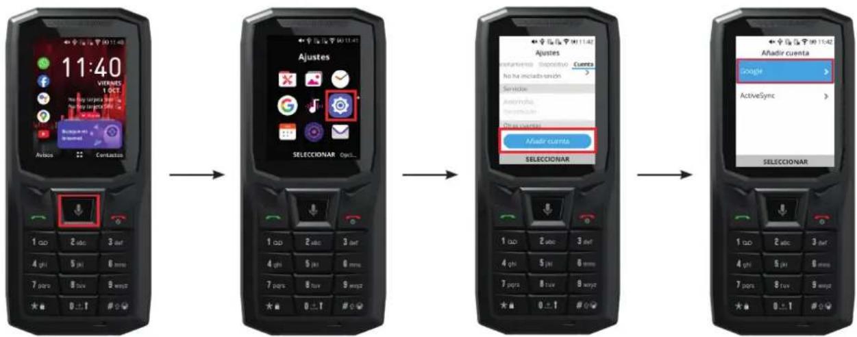 CROSSCALL CoreS4 - Conectar su cuenta Google - 1