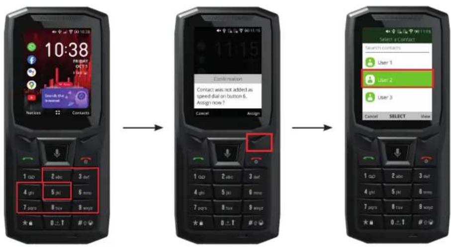 CROSSCALL CoreS4 - Speed dial - 1