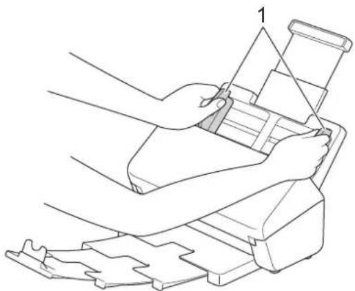 BROTHER ADS4700W - Chargement d'une carte plastifiée - 2