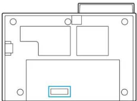 HP Scanjet Enterprise Flow N6600 fnw1 - Emplacement du numéro de série et du numéro de produit - 1