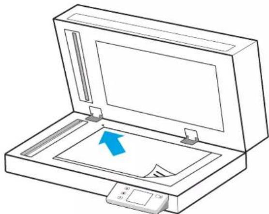 HP Scanjet Enterprise Flow N6600 fnw1 - Chargement des documents sur la vitre du scanner - 1