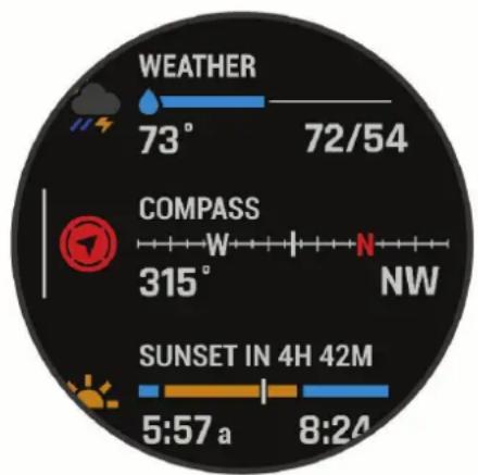 GARMIN Epix (Gen 2) - Appuyez sur UP ou DOWN. - 1