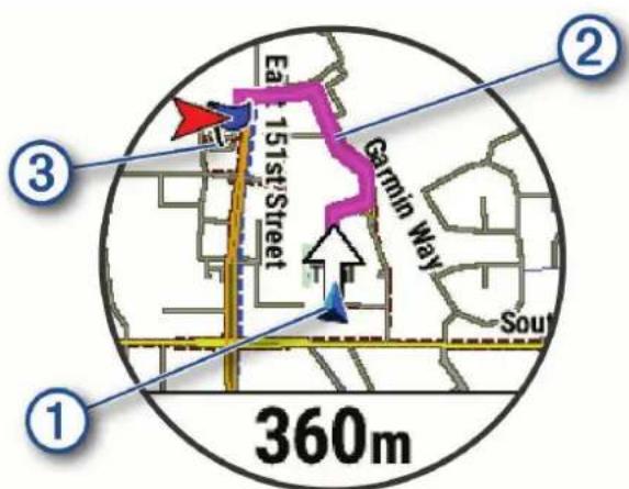 GARMIN Epix (Gen 2) - Navigation jusqu'au point de départ pendant une activité - 1