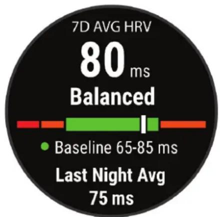 GARMIN Epix (Gen 2) - Etat de variabilité de la fréquence cardiaque - 1