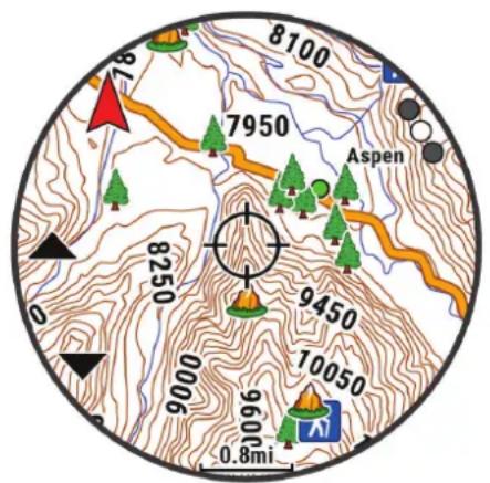 GARMIN Epix (Gen 2) - Enregistrement d'une position sur la carte ou navigation jusqu'à une position - 1