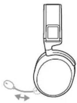 STEELSERIES Arctis 7+ Wireless - RETRACTABLE MICROPHONEPOSITIONING - 1