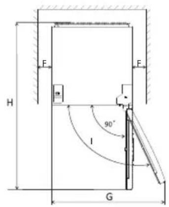 HOOVER HFF 1854 DX - Space Requirement - 2
