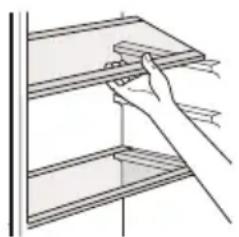 HOOVER HFF 1854 DX - Positioning the door balconies - 1