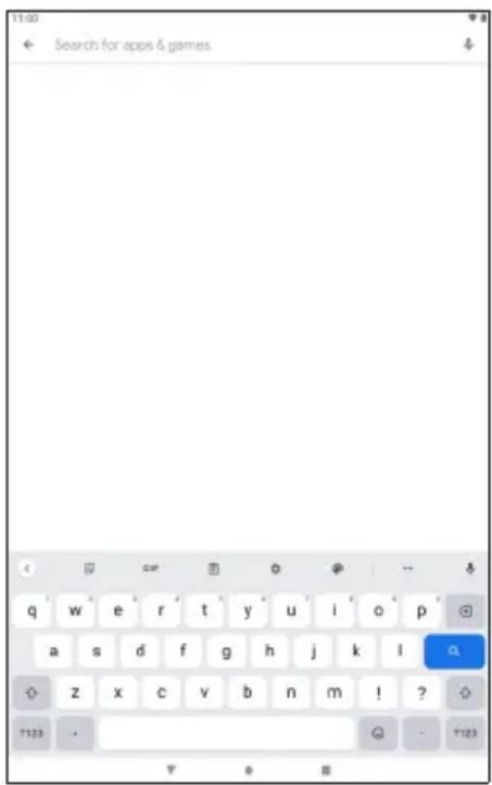 11:00 Search for apps & games q w e r t y u i o p a s d f g h j k l q z x c v b n m ! ? 7233 - 7233