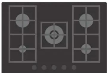 HOOVER HVG74WC5B - USE OF HOB - USER INSTRUCTIONS - 1