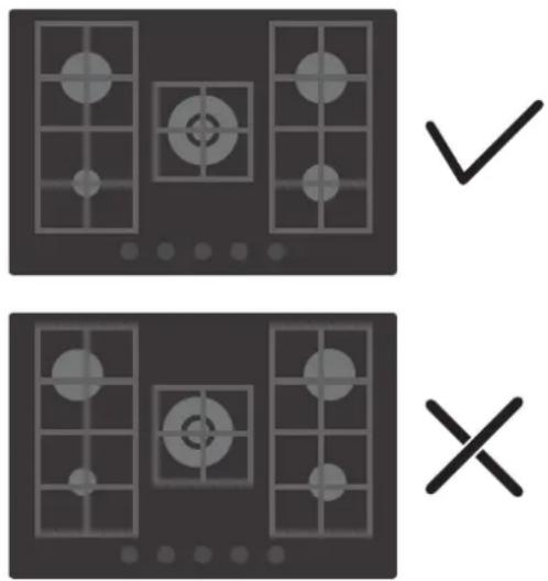 HOOVER HVG74WC5B - USO DEL PIANO - ISTRUZIONI UTENTE - 1