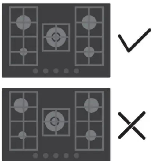 HOOVER HVG74WC5B - POUZIVÁNÍ VARNÉ DESKY - POKNY PRO UŽIVATELE - 1