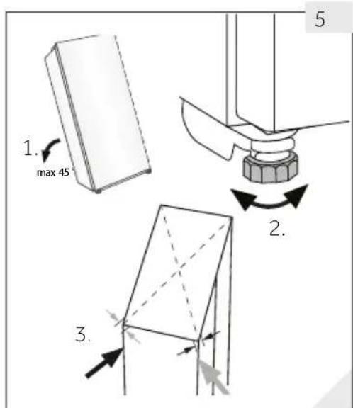 HAIER Wine Bank 50 Serie 5 HWS49GA - Het apparaat uitlijnen - 1