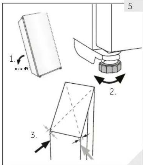 HAIER Wine Bank 50 Serie 5 HWS49GA - Alinhar o aparelho - 1