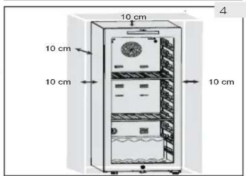 HAIER Wine Bank 50 Serie 5 HWS49GA - Espaço de ventilação - 2