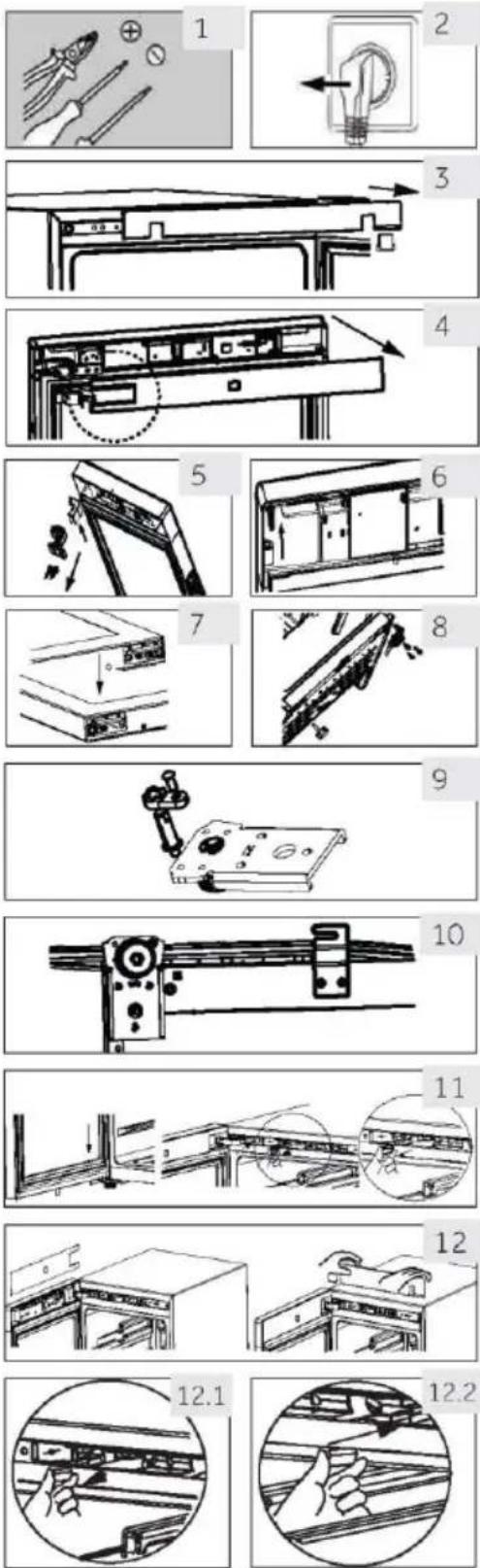 HAIER Wine Bank 50 Serie 5 HWS49GA - Összeszerelési lépèsek (HWS49GAE, HWS66GGE kivételével) - 1