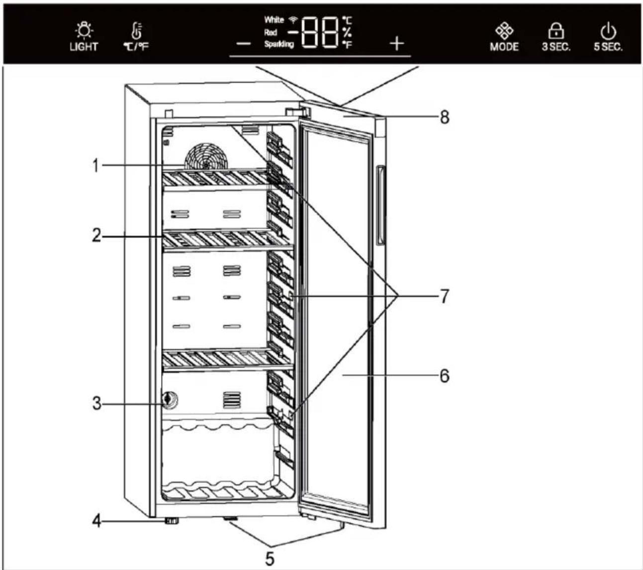 HAIER Wine Bank 50 Serie 5 HWS49GA - Pastaba - 1