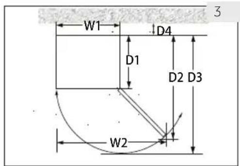 HAIER Wine Bank 50 Serie 5 HWS49GA - Exigences en matière d'espace - 1