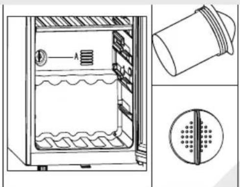 HAIER Wine Bank 50 Serie 5 HWS49GA - Mise en place du filtre: - 1