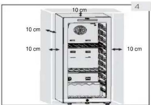 HAIER Wine Bank 50 Serie 5 HWS49GA - Szellözs szükséges tert - 1
