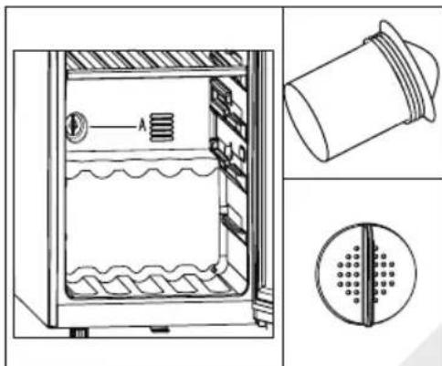 HAIER Wine Bank 50 Serie 5 HWS49GA - Inserting the filter: - 1