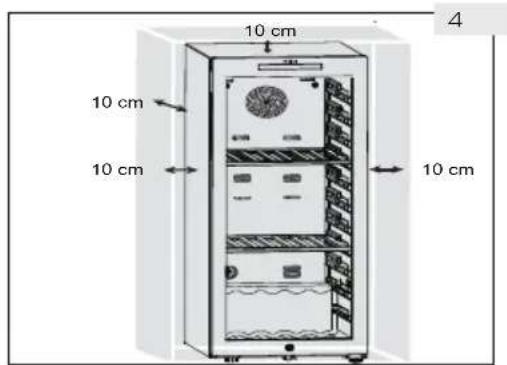 HAIER Wine Bank 50 Serie 5 HWS49GA - Przestrzen wentylacyjna - 1