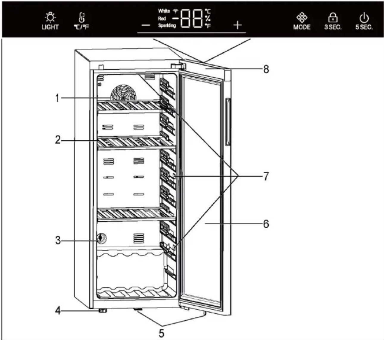HAIER Wine Bank 50 Serie 5 HWS49GA - Seadme pilt - 1