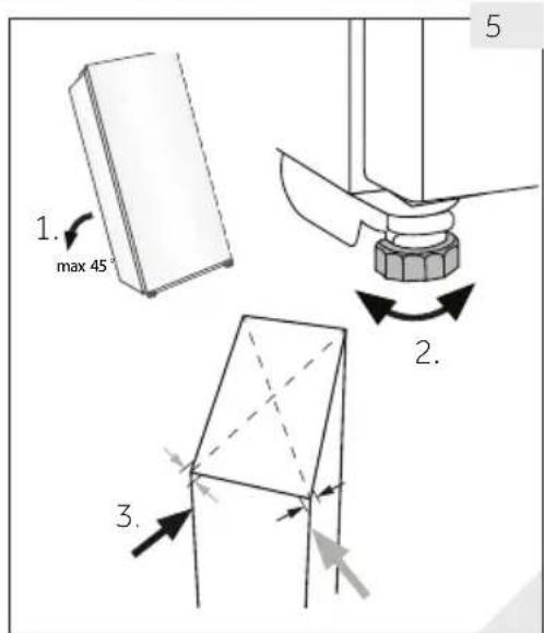 HAIER Wine Bank 50 Serie 5 HWS49GA - Das Geräta ausrichten - 1