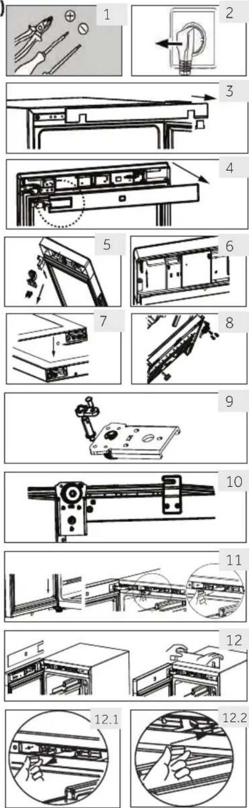 HAIER Wine Bank 50 Serie 5 HWS49GA - Assembly steps(except HWS49GAE,HWS66GGE) - 1