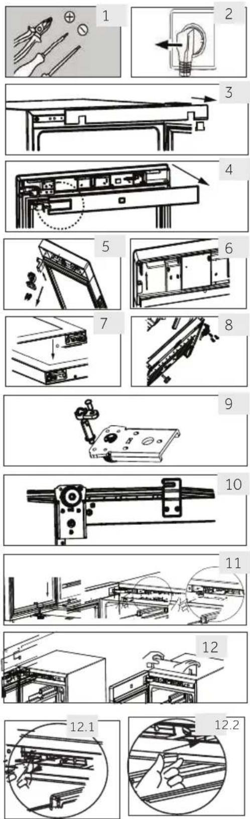 HAIER Wine Bank 50 Serie 5 HWS49GA - Montageschritte(mit Ausnahme von HWS49GAE,HWS66GGE) - 1