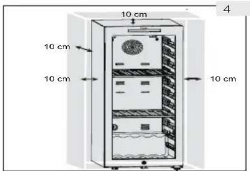 HAIER Wine Bank 50 Serie 5 HWS49GA - Ventilation space - 1