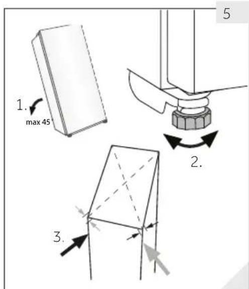 HAIER Wine Bank 50 Serie 5 HWS49GA - Aligning the appliance - 1