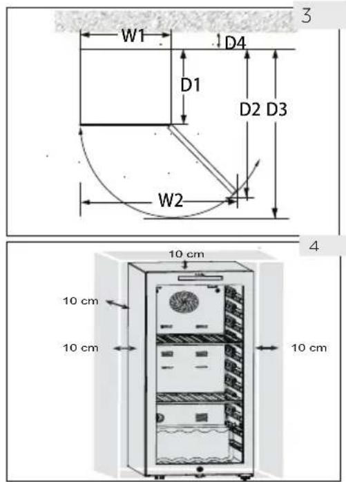 HAIER Wine Bank 50 Serie 5 HWS49GA - Spazio di ventilazione - 1