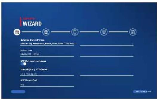 WIZARD Destination: Toronto Format (0118+124) Amsterdam, Berlin, Rome, Paris 17-09-05-22 Date: 2011 04-28-2006 11:23:21 NTP-Zahl synchronisches Internal [Min] NTP-Server NTP (post-Stop) NTP Sensor Port 123