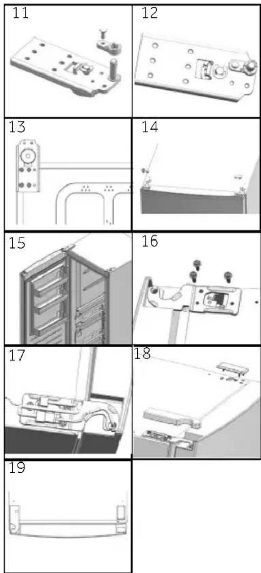 HAIER H3F330WEH1 - Montage stappen (Afb. 10.9): - 1