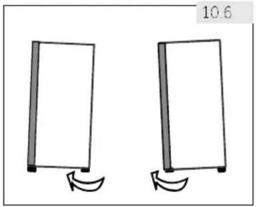 HAIER H3F330WEH1 - Uso dei piedini regolabili - 1