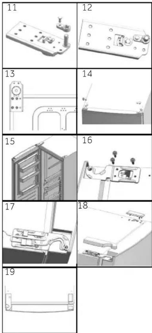 HAIER H3F330WEH1 - Passos da montagem (Fig. 10.9): - 1