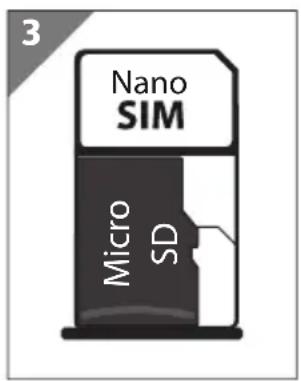MEDION LIFETAB P10752 (MD 60782) - Insertion de la ou des cartes SIM/de la carte mémoire - 4