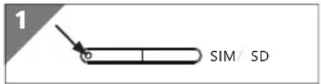 MEDION LIFETAB P10752 (MD 60782) - Insertion de la ou des cartes SIM/de la carte mémoire - 2