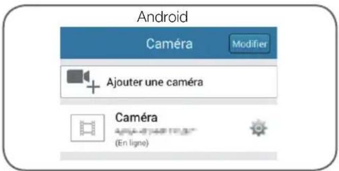 Android Caméra Modifier Ajouter une caméra Caméra (En ligne)