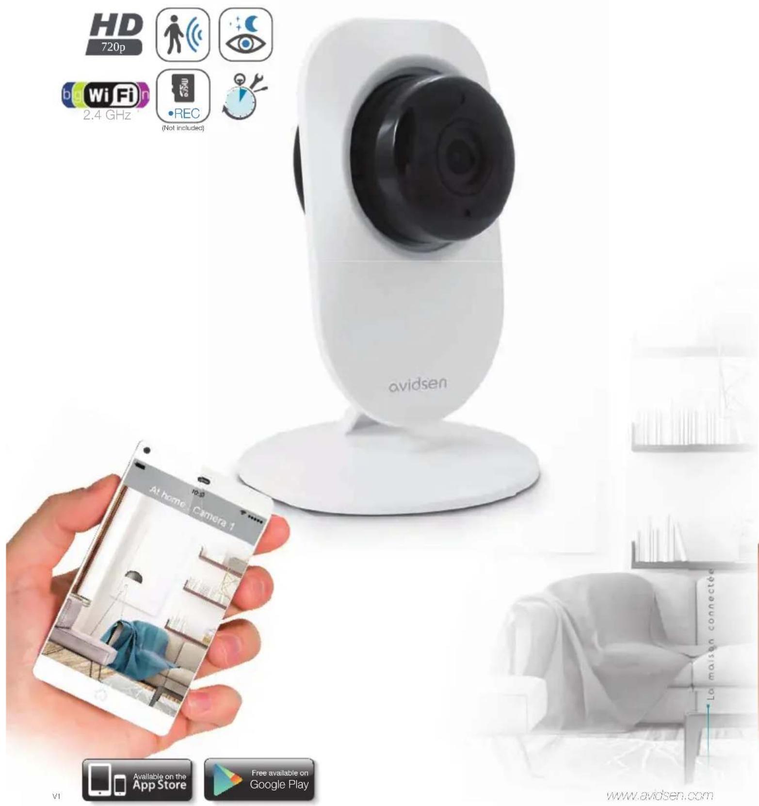 AVIDSEN IPC380i - NL IP-camera met WiFi 720P - 1