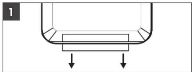 SILVERCREST STHL 2000 B2 - Fjernbetjening: Isætning / udskiftning af batterier - 1