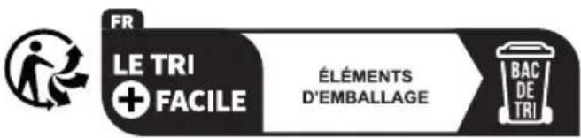 FR LE TRI + FACILE ÉLÉMENTS D'EMBALLAGE BAC DE TRI