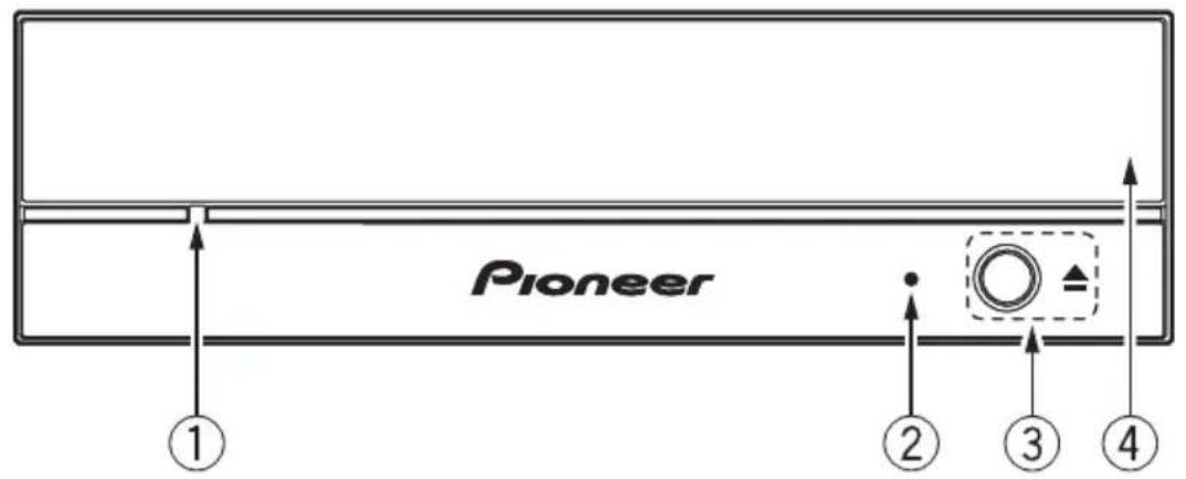 PIONEER BDRS13UBK - Avant - 1
