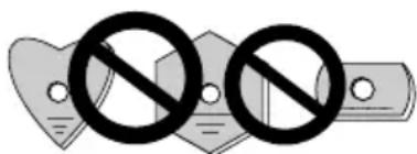 Image showing three heart-shaped signs with a prohibition symbol, likely indicating restrictions or prohibition in a document.