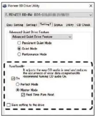 PIONEER BDRS13UX - Utilisation de pureread - 1