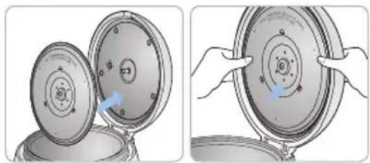 Cuckoo CR0671V - How to attach detachable cover - 1